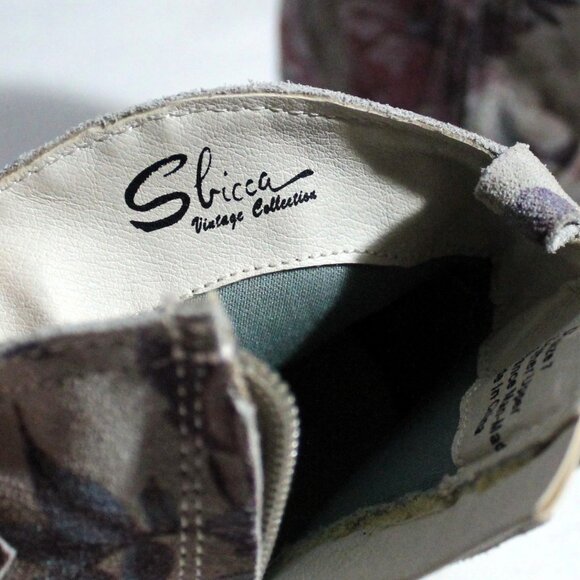 Sbicca Vintage Collection "Petunia" Suede Heeled Ankle Boots, Size 7 - Picture 7 of 10